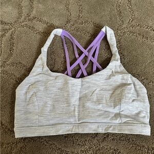 lululemon athletica White and Purple Sports Bra